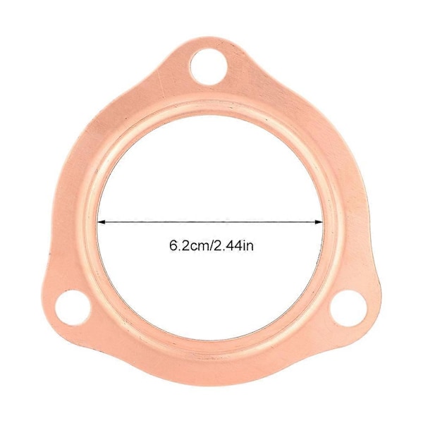 2 stk. 1/2\" Genanvendelige Kobber Header Udstødningsmanifold Pakninger