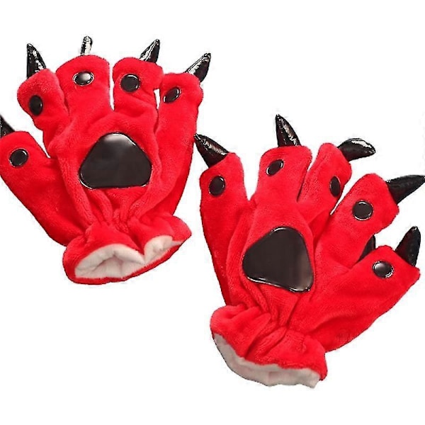 Varmare Vinter Finger Damhandskar Red