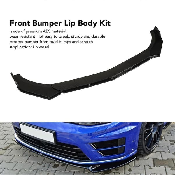 5 stk. Frontfanger Spoiler Splitter 110 til 140cm Universal Bil Lip Body Kit for Modifikasjon
