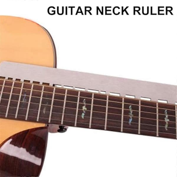 Gitarr Bas Hals Skårad Rak Kant Bandstallvippa Stränghöjdslinjal Luthier Verktygsset