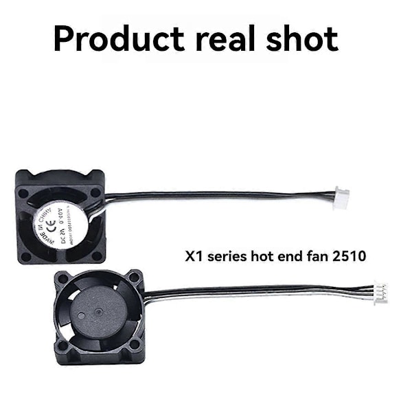 3D Printer Hotend Køleventilator Mini Køleventilator PWM Temperaturkontrol til X1 X1C