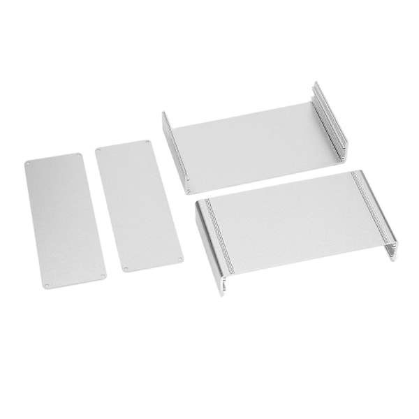 Alumiininen sähkökotelo vedenpitävä liitäntärasia jaettu tyyppi DIY hopea 62x178x100mm