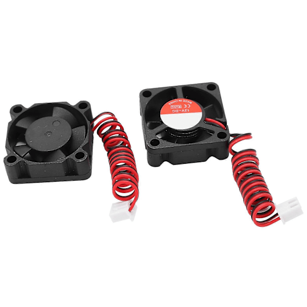 2 stk. 3D Printer Blæser Lav Støj Køleblæser Passer til Ender?3 Reservedel 30x30x10mm DC12V