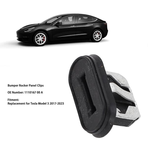 Bumper Rocker Panel List Klipp 1110167 00 A Erstatning Bladplate Fôr Spenne Erstatning for Tesla Model 3
