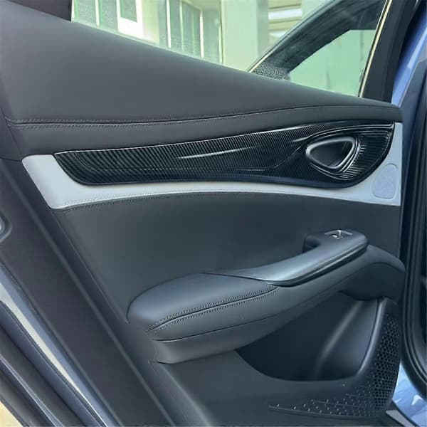 Bil Innvendig Dørstripe Panel Trim Deksel Karbonfiberfarge for Seal / ATTO 4