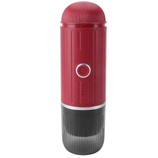 Kannettava kahvinkeitin, itselämmittävä, automaattinen uutto, pieni USB-sähköinen kahvinkeitin autoon, retkeilyyn, matkailuautoon, vaellukseen, toimistoon, punainen