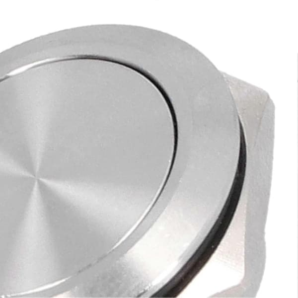 5 stk. Flat Topp Knapp Bryter Rustfritt Stål Vanntett Skrue Terminal Strømtilbehør 0?220V 22mm