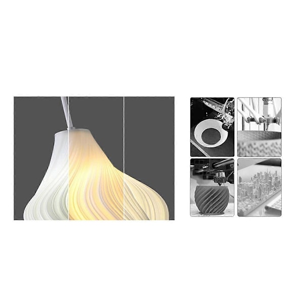 Hvit Uregelmessig Pendel Taklampe Hengende Unik Bølge Design Taklysekrone for Soverom Kjøkken Stue D