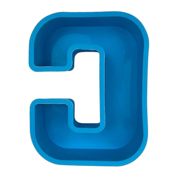 Alphabet Kagebageform Engelsk Bogstav Silikoneform 3d Alfabet Bogstav C