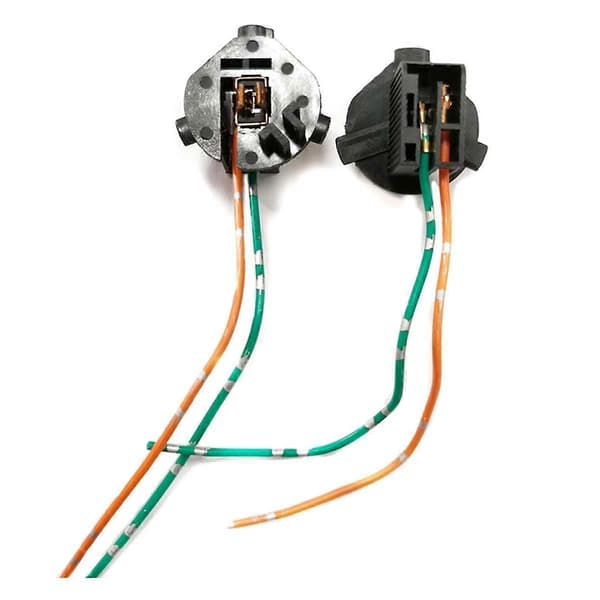 2 stk. Tåkelys Halogen Lampeholder Lavstråle Hovedlysbunn for K7 H1