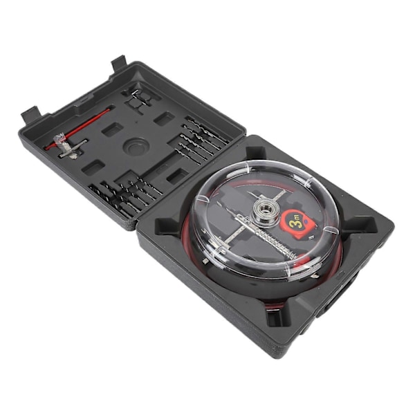 Hålsåg Justerbar 40mm?200mm Öppnare Skärare Skärande Borrverktyg Set Kit med ABS Dammskydd