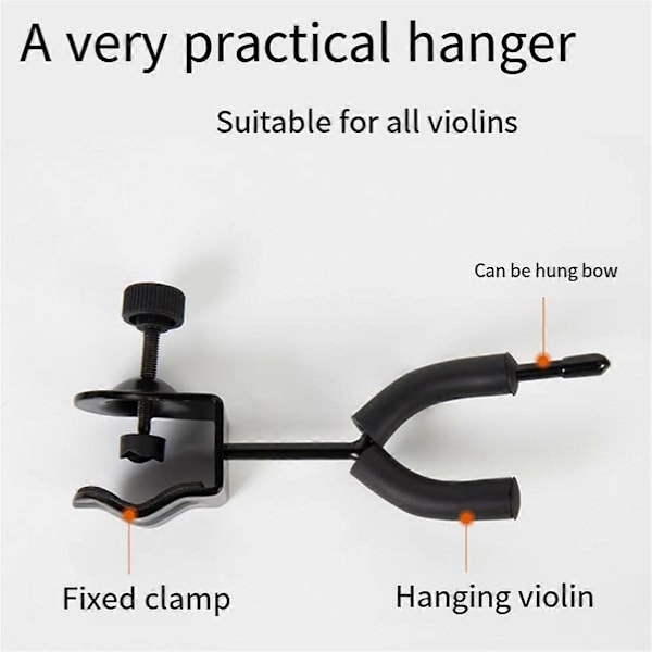 Violinhängare för mikrofon- eller notställ, violinkrok för scenshower, violintillbehör