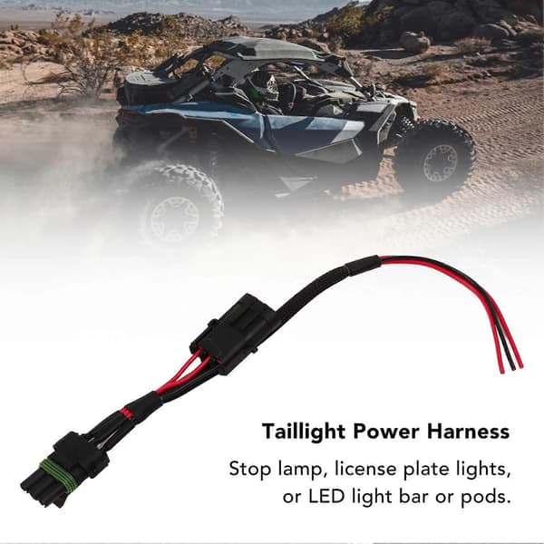 Baglygte Strømsele Pisk Bremse Nummerplade Lys Strømstik Udskiftning til Can?Am Maverick X3