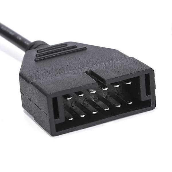 Bil Diagnoseverktøy OBD2 Koblingsadapter for 12 Pin til OBD2 16 Pin Kabel Auto Scanner Adapter