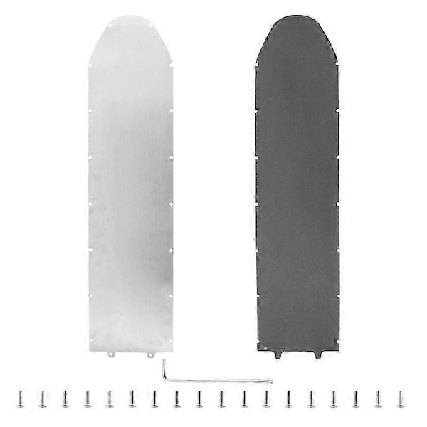 Batterideksel i aluminiumslegering for Ninebot MAX G30 G30D elektrisk sparkesykkel batterirom deksel deler G30 Cover Black