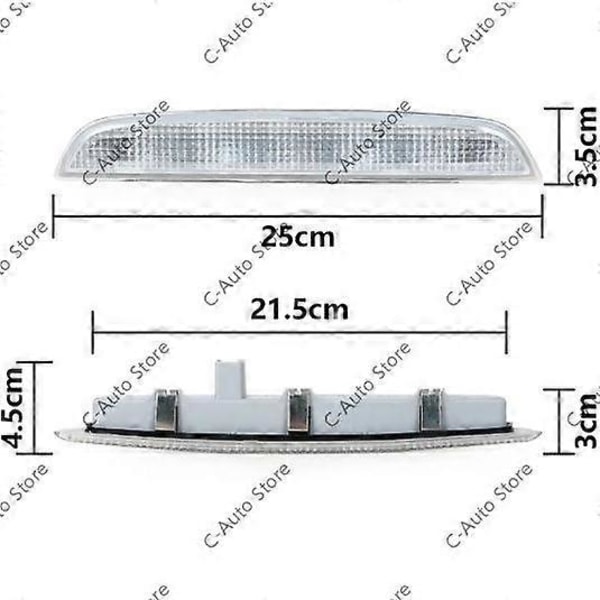 Passer for Mitsubishi Outlander 2013 - 2016 Bil Høyt Plassert Bakre Tredje Bremselys 8334A113 red