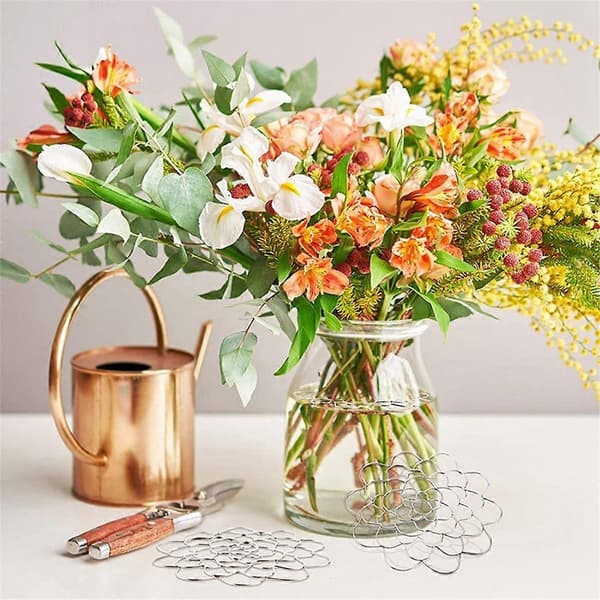 Blomsterarrangement Holder Blomsterarrangement Assistent Genanvendelig Rustfrit Stål 8 tommer