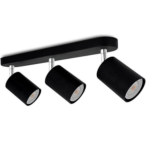 LED Anti-Glare Spotlight Lysekrone Taklampe Soverom Korridor Skinnespotlight for Hjem og Dekor Tre Hoder