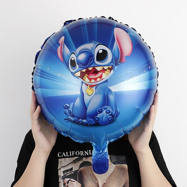 Lilo & Stitch-tema födelsedagsfestdekoration Barnleksakspresent Latex Aluminiumfolie Ballong Engångsdukning Evenemangsförsörjning Popcorn Box - 6pcs