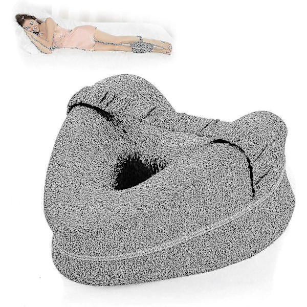 Smooth Spine Pude, Smooth Spine Alignment Pude - Lindrer Hofte og Iskias, Smooth Spine Benpude, 100% Ny Gray