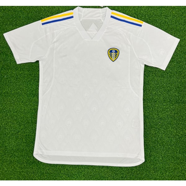 Ny Vintage Vit Leeds United Fotbollsträning T-Shirt Vidic NO.15 XXL