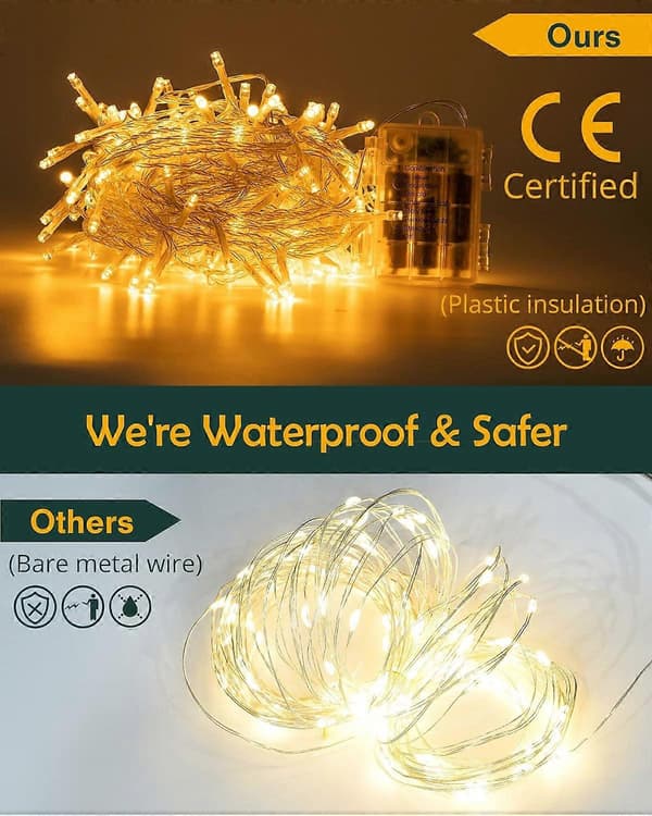 Tekomurattikranssi, muratinlehti 20 LED-valonauhalla