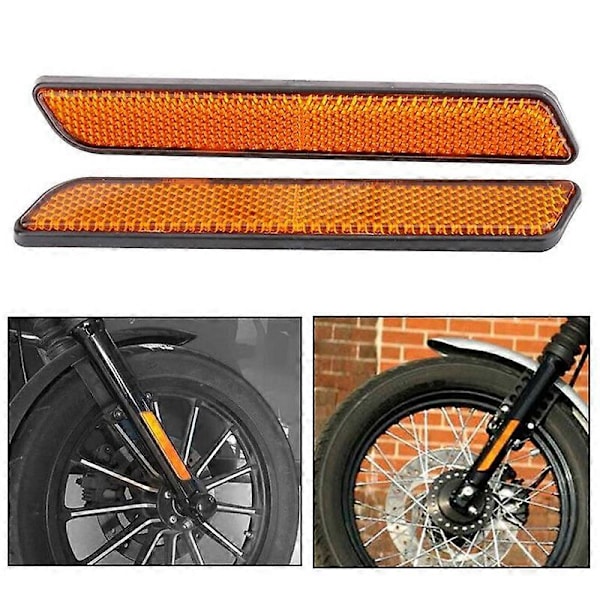 1 par motorcykel forgaffel benreflektorer ben sliders Dyna Glide nedre ben slider til Touring