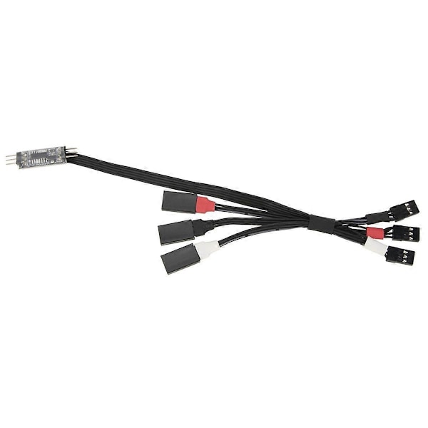 RC Bil Uppgradering 4WS Kontrollkort Servo Kontrollkabel Kit för SCX24 TRX4M DVC10 RC Bil Uppgraderingsdelar