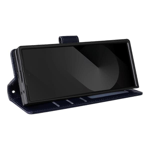 För Samsung Galaxy Z Fold6 5G Läderfodral Plånbok Kortfack Telefonskal s20241212192 Blue