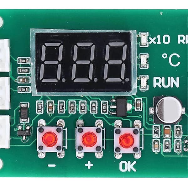 Fläkttemperaturkontroll Digital 4-tråds PWM Temp Modul Stöd för EBM EC 5A DC12?48V