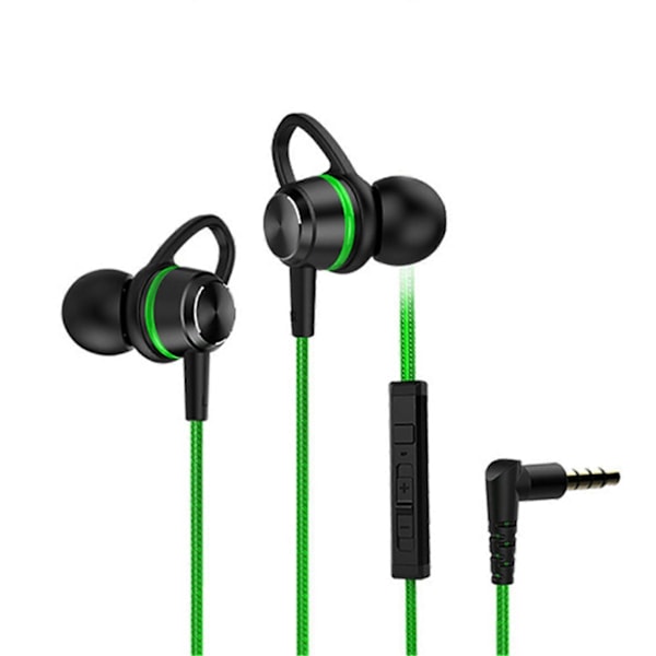 3,5 mm HiFi Kablede Hovedtelefoner med Mikrofon Støjreducerende Høj Kvalitetslyd Tung Messing In-ear Dynamiske Lydøretelefoner