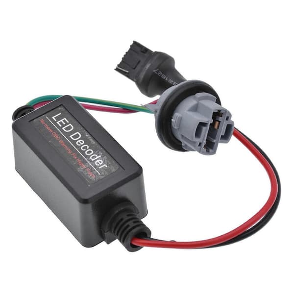 2 stk 7440 Bil LED Dekoder Advarsel Feilfjerner Blinklys Lampe Anti-flimmer Lastmotstander