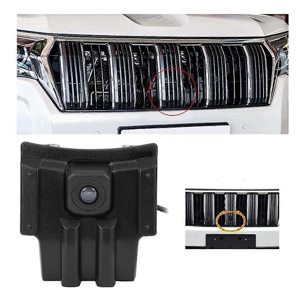 Bil Front Kamera for Land Cruiser Prado 150 J150 LC150 Overbearing 2018 Vanntett Parkering LOGO Frontkamera