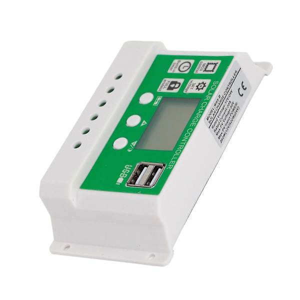 PWM Aurinkosäädin Automaattinen Tunnistus Kaksois-USB-portti Aurinkolaturi PV-kaapelilla Kotiin 24V 12V 20A