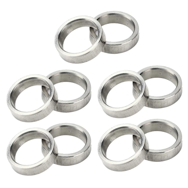 10 stk. skiveavstandsstykke 15 mm OD 12 mm ID rustfritt stål maskinvare tilbehørsdelsett Kit3515-0015-0040