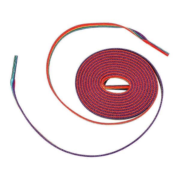 1 Par Regnbue Skolisser med Gradient og Vertikale Striper