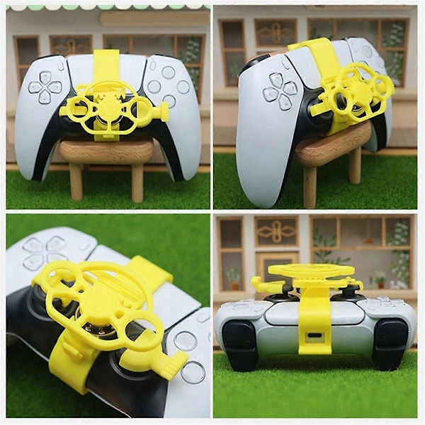 Mini Rat Controller til Racerspil, Gamepad Rat til Simulationsspil (Gul)