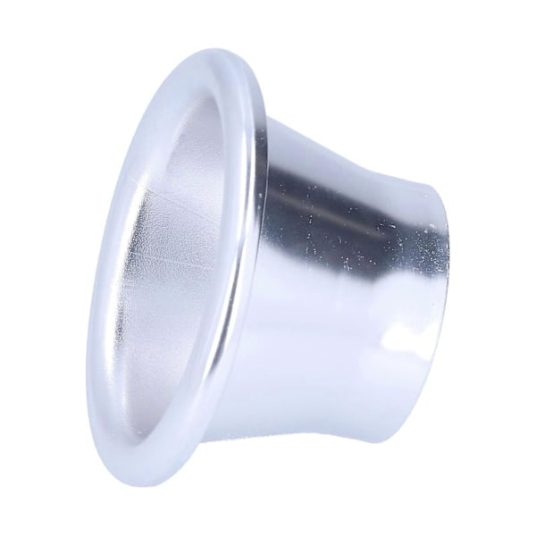 2.6in Kaldluftinntak Turbo Horn Velocity Stack Adapter CNC Aluminium Bilmodifikasjonsdel Sølv