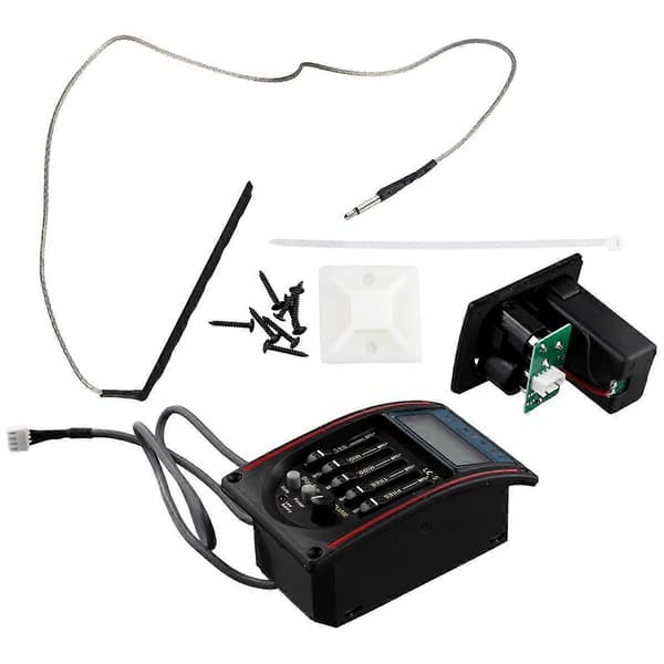 LC-5 5-bands gitarrpickup EQ equalizer akustisk gitarr preamp EQ equalizer tuner piezo keramisk pickup