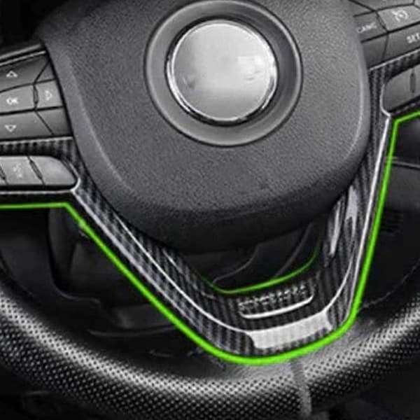 Rattkåpa Interiör Dekorations Trim Kit för Grand 2014-2020 ABS Kolfiber 2ST