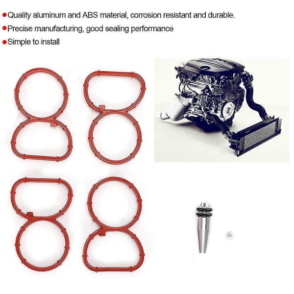 Indsugningsmanifold Swirl Flap Delete Blank Prop med Pakninger Passer til 1 Serie E81 E87 E88 N47 2.0 LTR Motor
