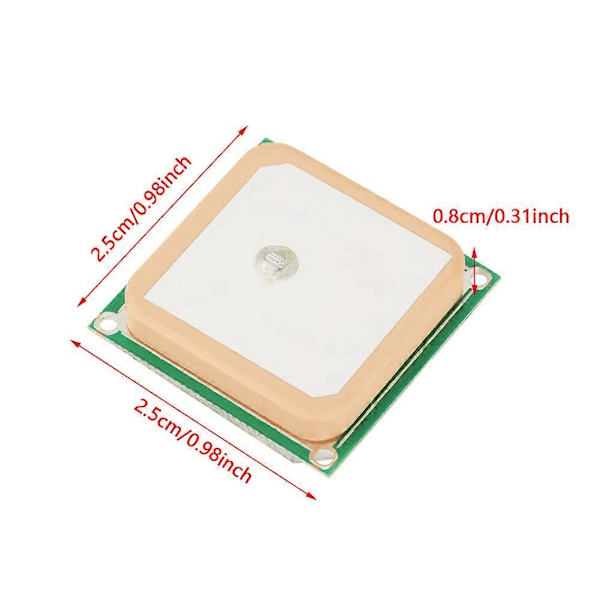 28dB Högförstärknings GPS Aktiv Antenn Keramisk Patch Intern 25 * 25 * 8mm Kontakt