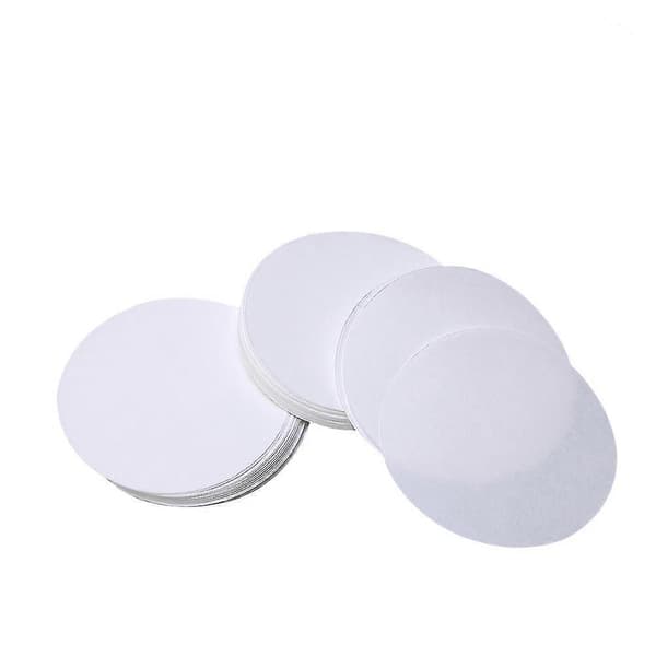 100 st 12,5 cm Dia Premium Skivor Medium Flödeshastighet Kvalitativt Filterpapper (Vit)-Yvan