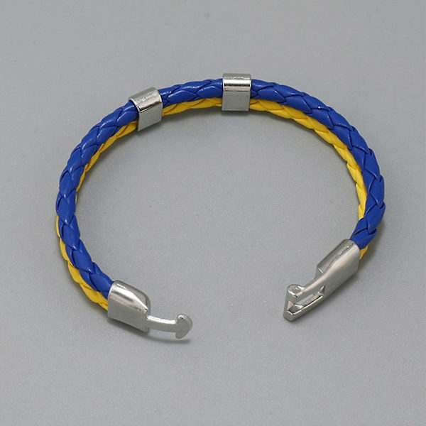Flätat Armband Iögonfallande Slitstarkt Lättviktigt Herr Konstläder Flätade Armband för Män