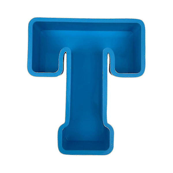 Alphabet Kagebageform Engelsk Bogstav Silikoneform 3d Alfabet Bogstav T