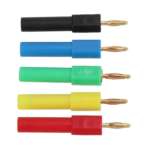 5 stk. hann til hunn bananplugg 2 mm til 4 mm PA messing bananplugger adapter for biler