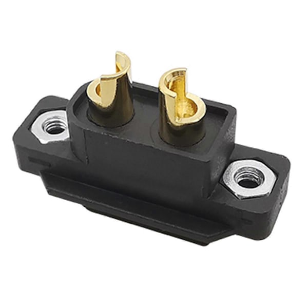 6 st Svarta XT60EW-M XT60 Hankontakt Skruvfast Platta Panelmontering XT60EW Kontakt för RC Lipo Batteri FPV RC