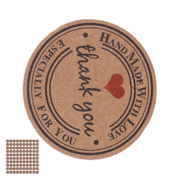 100 stk. Brune Håndlagde Hengelapper Bryllupsgave Dessertmerker Smykker Prislapp #2