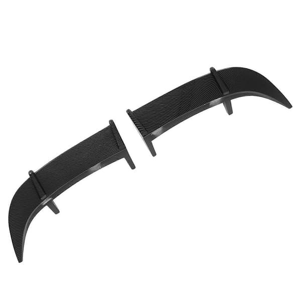 2 ST Bil Bakre Bagageluckespoiler AK Stil Vindtrycksreducerande Bakspoiler Lock Vinge Passar MK6 Modeller Kolfiberstil