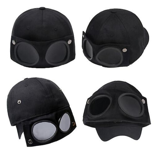 Cykling Keps Hatt Glasögon black